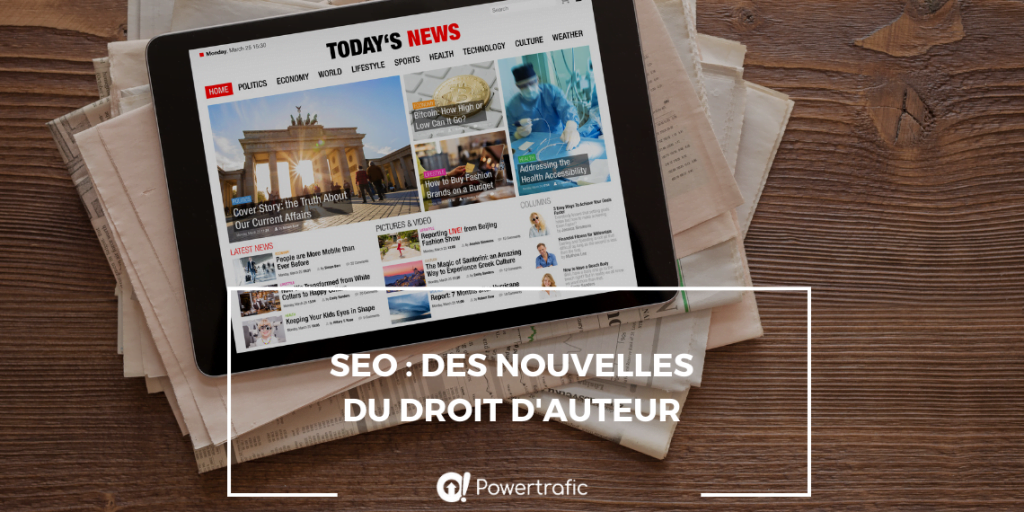 SEO : des nouvelles du droit d'auteur